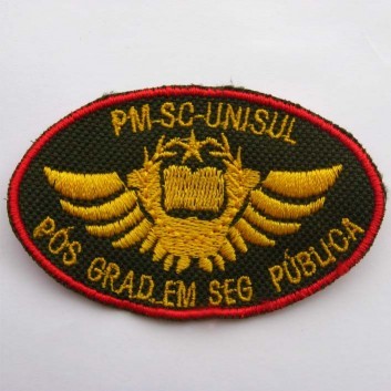 Brevê Pm-Sc-Unisul Pós Graduação Em Seg Publica - Bordado