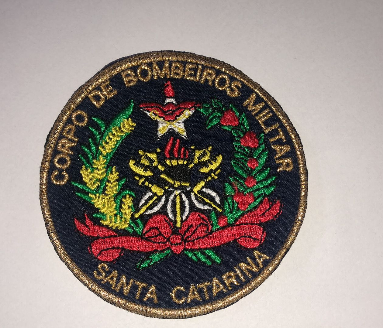 Bras\u00e3o Corpo De Bombeiros Militar De Sc - Bordado - Backes Uniformes