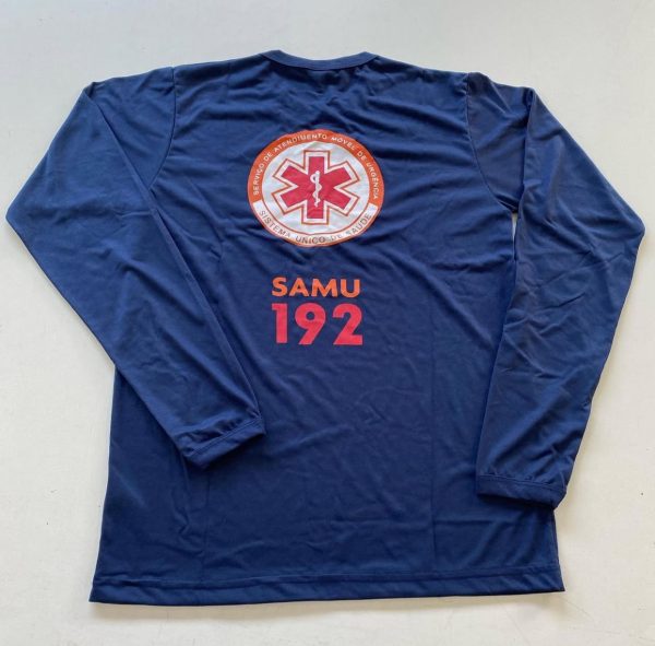 Camiseta Manga longa Samu Azul - Imagem 2