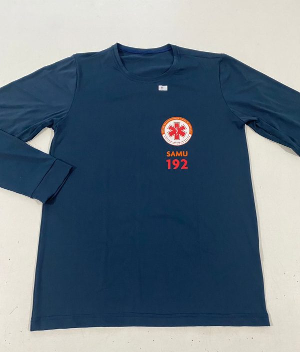Camiseta Manga longa Térmica Samu Azul